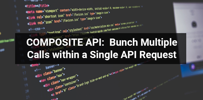 COMPOSITE API Bunch Multiple Calls within a Single API Request